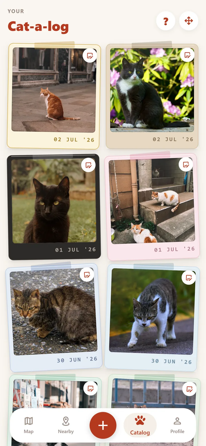 Cat-a-log collection in Meow Map
